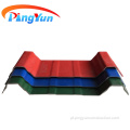 Folha de telhado de plástico ondulado resistente a UV de material de construção